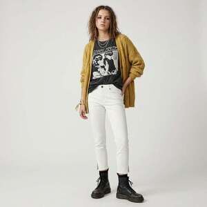 Lola Jeans Blair Ivory Mid-Rise Skinny Ankle Jeans Size 27 NWOT